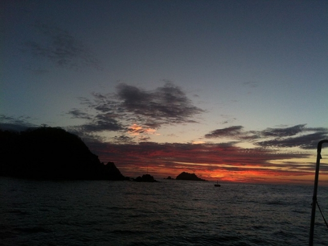 atardecer en huatulco